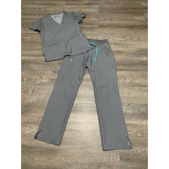 Figs Pants - FIGS Scrub Set Graphite Top and Pants XS